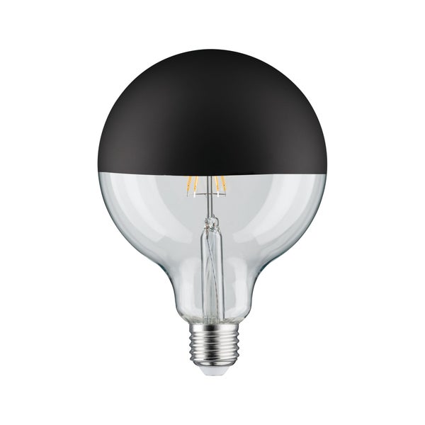 Modern Classic Edition Standard 230V LED Globe Kopfspiegel E27 G125 600lm 6,5W 2700K dimmbar Kopfspiegel Schwarz matt