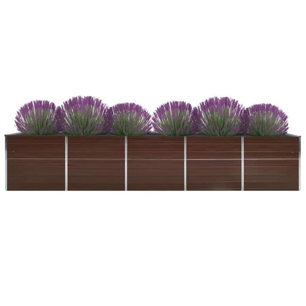 Hochbeet mit Pflanzen