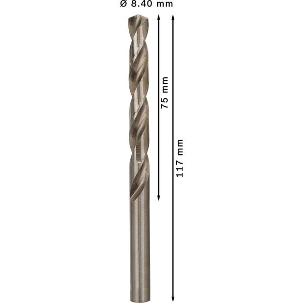 Bosch PRO Metal HSS-G Spiralbohrer 8,4 x 75 x 117 mm - 2608585511