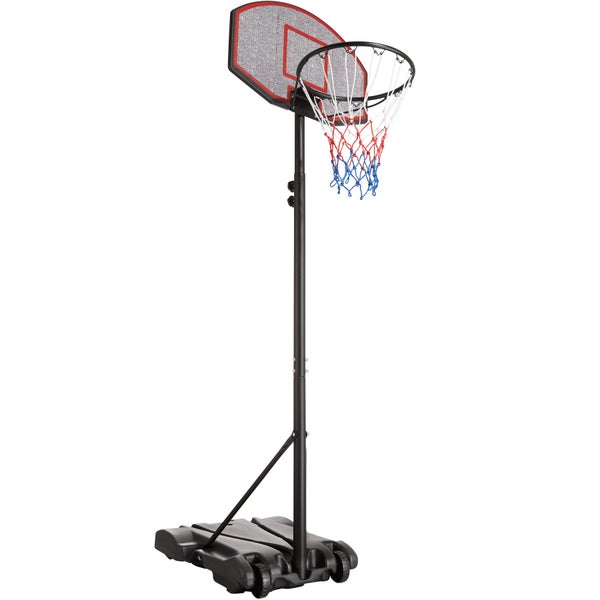 Basketballkorb tectake Harlem freistehend, mit Rückwand und Ständer rollbar