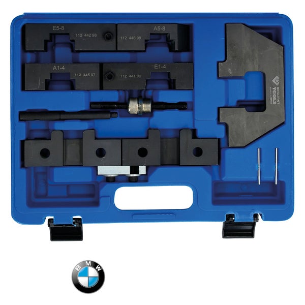 Brilliant Tools Motoreinstellwerkzeugsatz für BMW in blauem Koffer