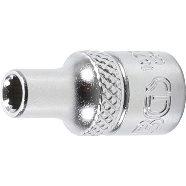 BGS Steckschlüssel-Einsatz Zwölfkant Antrieb Innenvierkant 6,3 mm (1/4) SW 4 mm - 10774