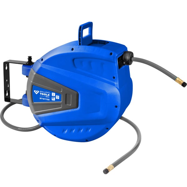 Brilliant Tools Schlauchaufroller mit Druckluftschlauch