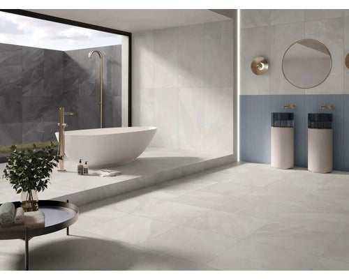 Wand- und Bodenfliese Time stone ghiaccio 60x120cm