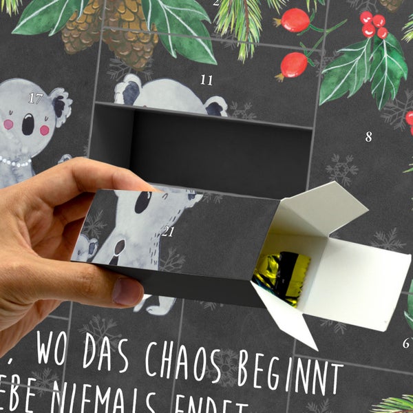 Mr. & Mrs. Panda Befüllbarer Adventskalender Koala Familie - Schwarz