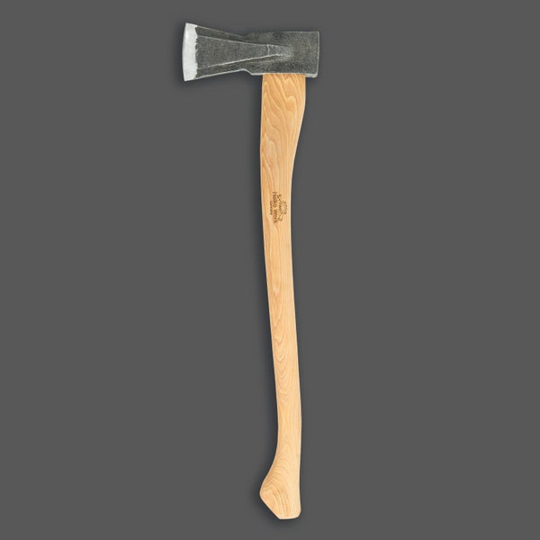 Forstaxt mit geschmiedetem Stahlkopf und langem Hickory Holzstiel