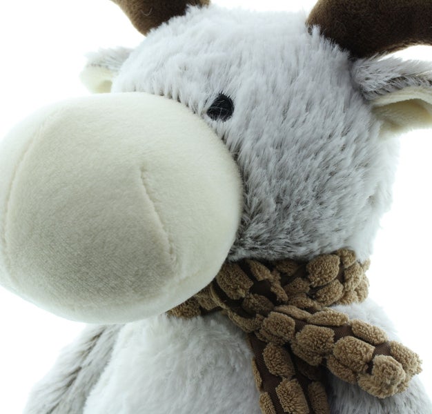 FRANK FLECHTWAREN | Türstopper Rentier, ca. Höhe 25 cm, POLYESTER, SAND