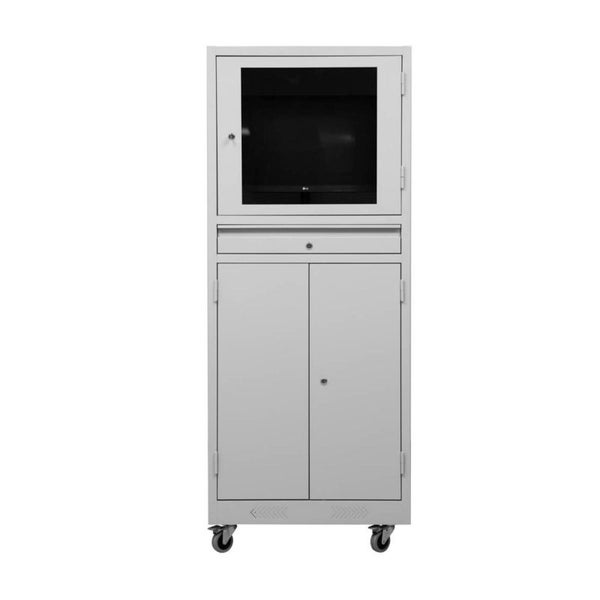 PROREGAL Industrie-PC-Schrank Bear HxBxT 170 x 68 x 60 cm Grau