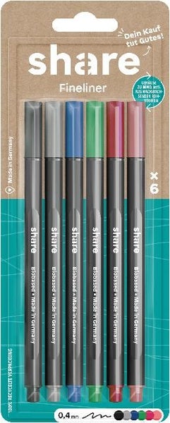 share Fineliner 6er Set