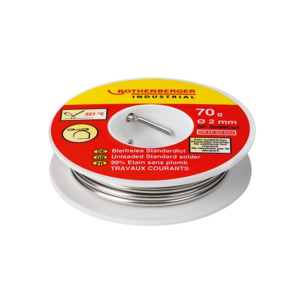 Rothenberger bleifreies Standardlot, 70 Gramm, Durchmesser 2 Millimeter