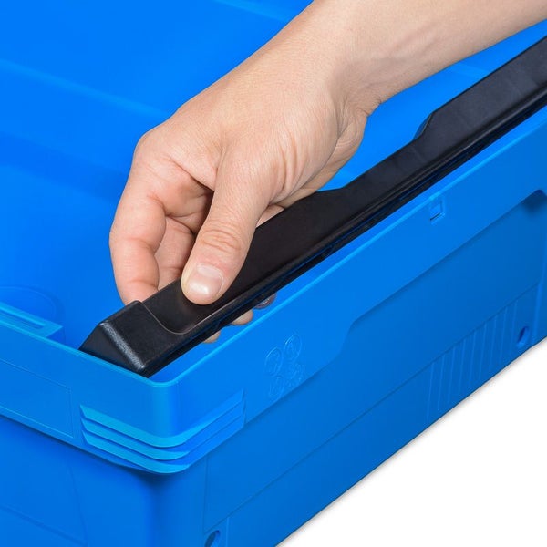 PROREGAL Stapelbügel für Conical Mehrweg-Stapelbehälter 2 Stück Schwarz Lagerbox Eurobox Transportbox