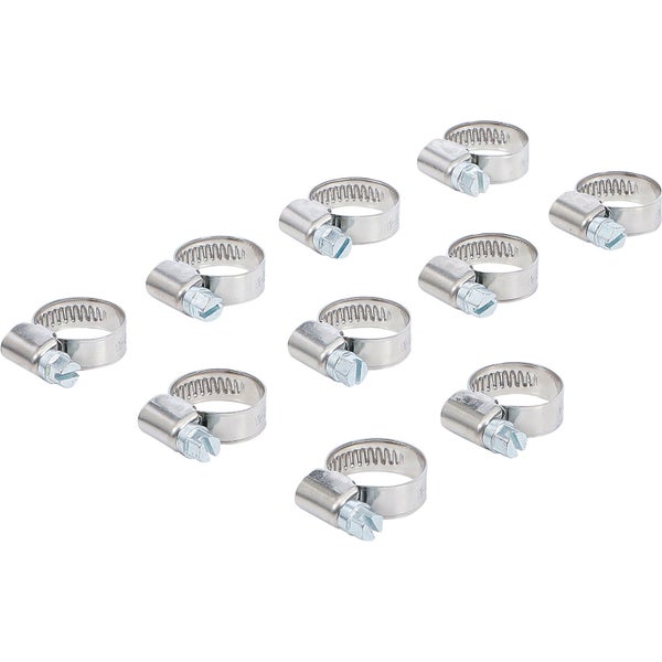 BGS Schlauchklemmen rostfrei 12 x 20 mm 10tlg. - 8095-12x20