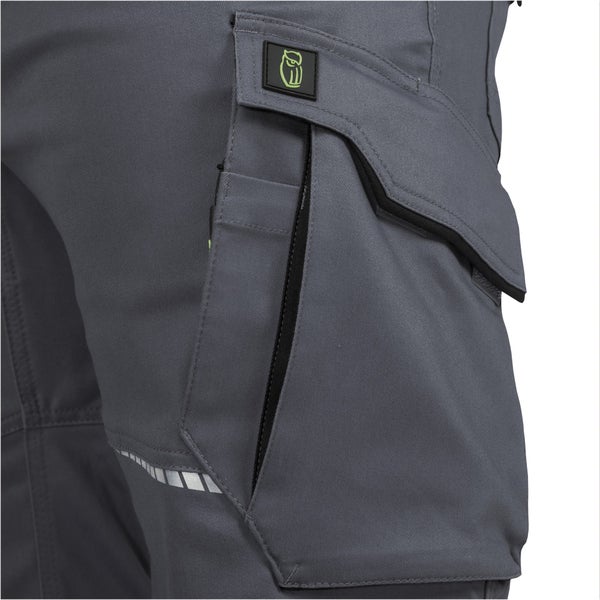 Leibwächter Arbeitshose kurz - Short - grau/schwarz Gr. 56 Herren
