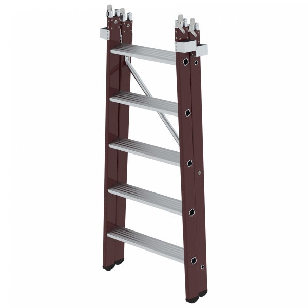 Mehrzweckleiter mit fünf Stufen