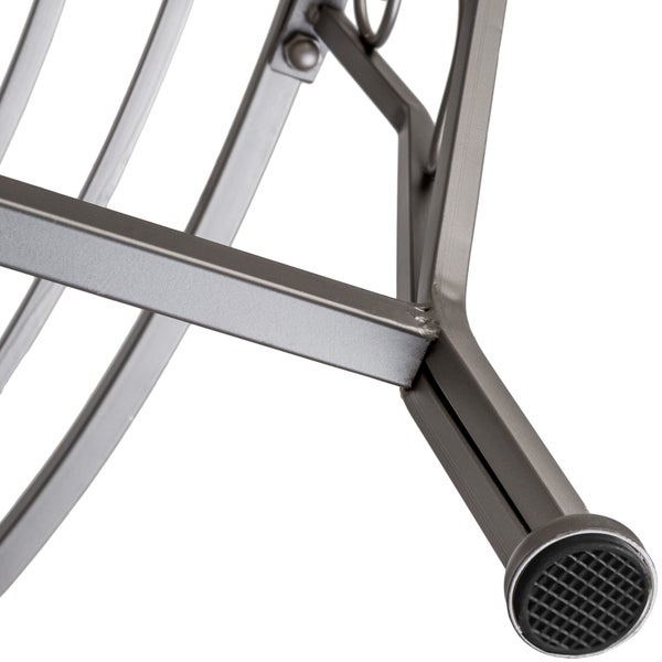 Baumbank tectake Enyd 164 x 164 x 89 cm im Antik-Stil, 360°, für mehrere Personen anthrazit