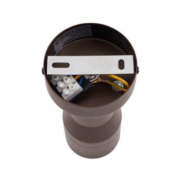 Deckenleuchte mit Montagevorrichtung und elektrischen Anschlüssen