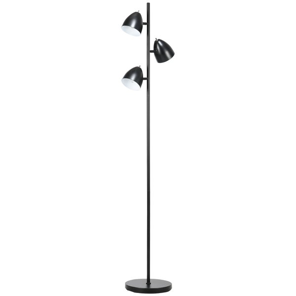 Stehlampe mit drei Leuchten für Innenräume
