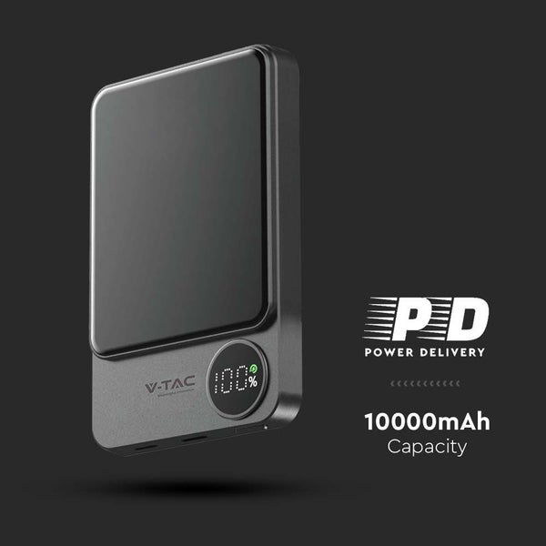 Magnetische kabellose Power Bank - Space - Grau - 10000mAh