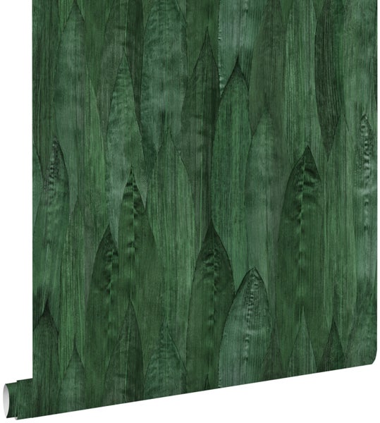 ESTAhome Tapete Blätter Emeraldgrün - 53 cm x 10.05 m - 138988