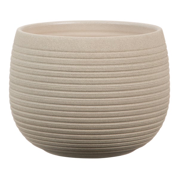 Scheurich Linara, Blumentopf aus Keramik, Farbe Taupe HORNBACH