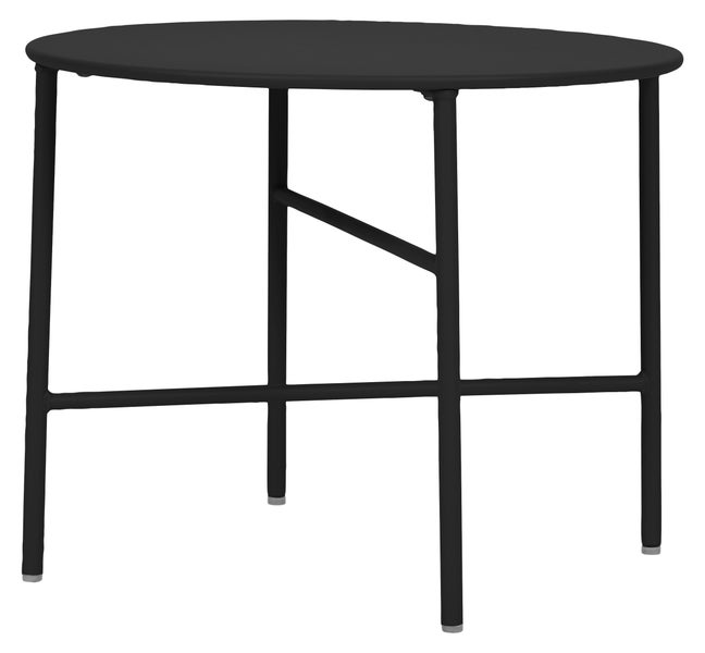 Penny Gartentisch Ø 50 cm. H 40 cm, schwarz. 50 X 50 X 40 cm