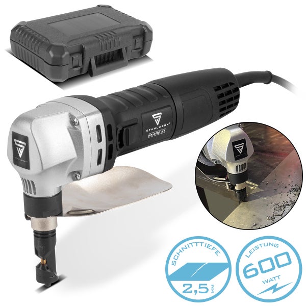 Blechknabber BK-600 ST mit 600W und 2.000 U/min bis 2,5mm Schnitttiefe