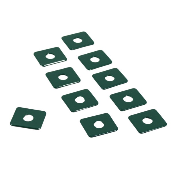 Quadratische Unterlegscheiben mit Loch, Set
