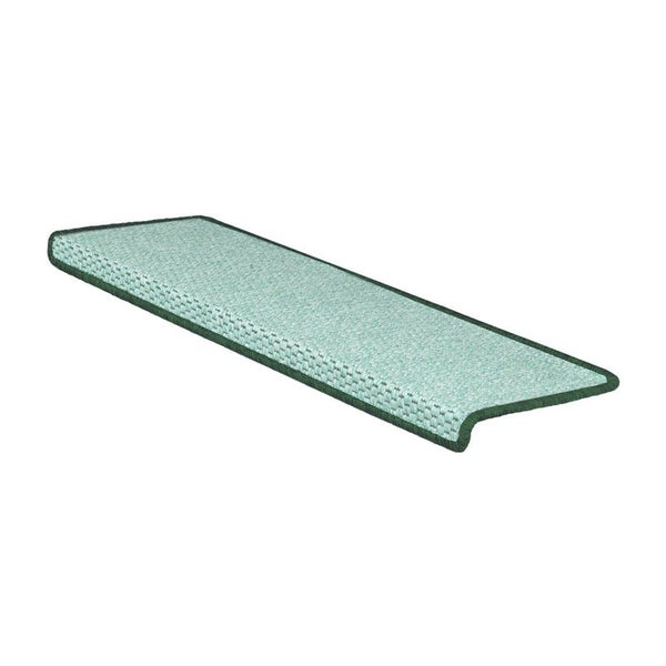 FLOORDIREKT Stufenmatte Kalkutta - Sisaloptik - Schlingenpol - Selbstklebend - Grün - Rechteckig - 23,5 x 65 cm