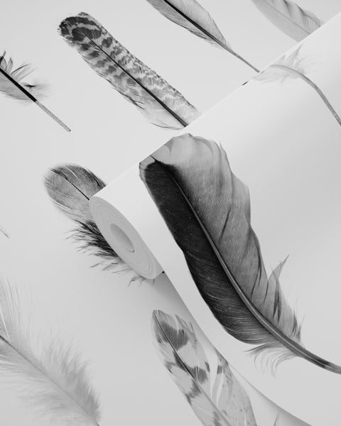 Tapetenrolle mit Federdesign