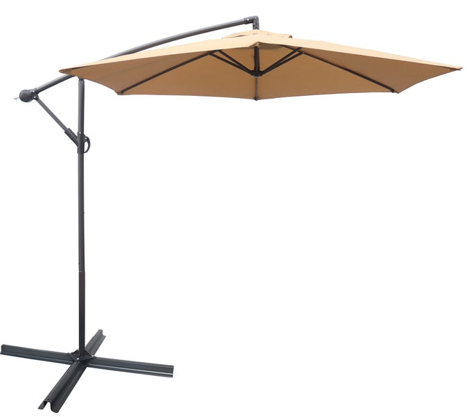 Ampelschirm Terrassenschirm Schirm Taupe HORNBACH