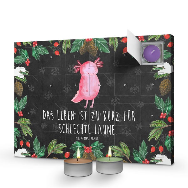 Mr. & Mrs. Panda Duftkerzen Adventskalender Axolotl Glücklich - Schwarz