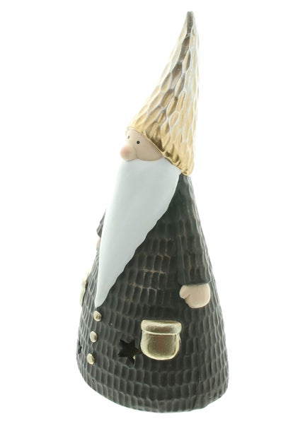 FRANK FLECHTWAREN | LED-Figur Weihnachts-Wichtel, 14 x 11 x 28,5 cm, POLYRESIN, KUNSTSTOFF