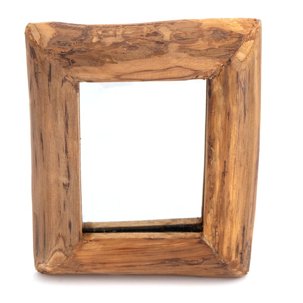 Wandspiegel Base A 40x32cm, Massivholz naturfarben