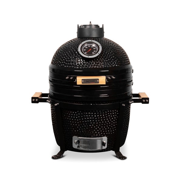 PATTON Keramikgrill Kamado Premium Compact - Schwarz