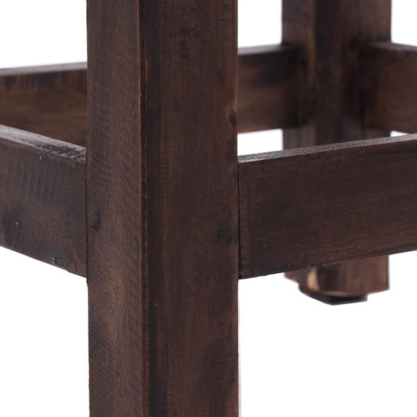 Hocker MADERO<br /> Recyclingholz 03 dunkelbraun