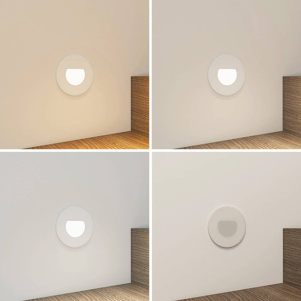 Arcchio LED Wandeinbaustrahler Vexi (Modern) in Weiß aus Aluminium (1 flammig, ) Wohnzimmerleuchte