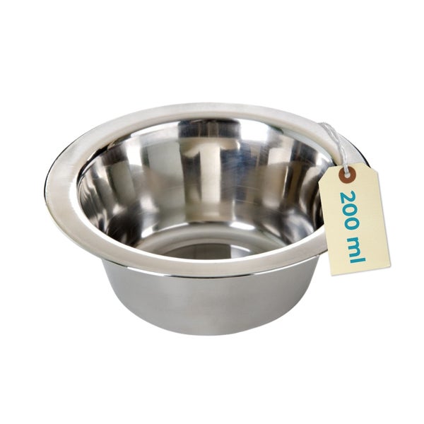 Edelstahlnapf mit einem Fassungsvermögen von 200 ml