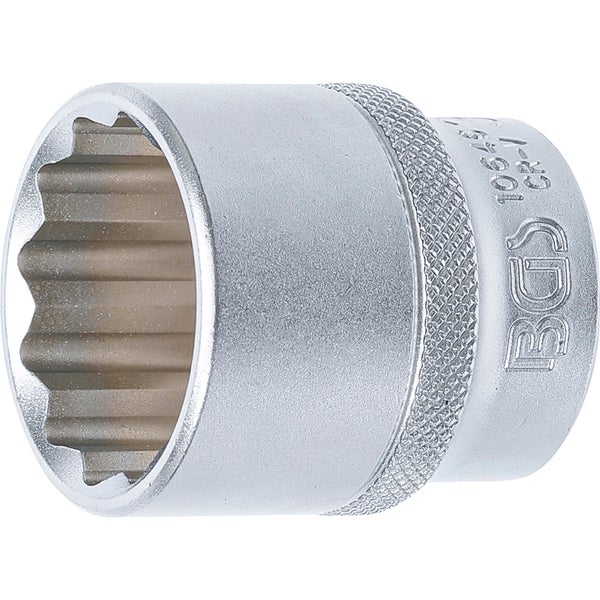 BGS Steckschlüssel-Einsatz Zwölfkant Antrieb Innenvierkant 12,5 mm (1/2) SW 30 mm - 10646
