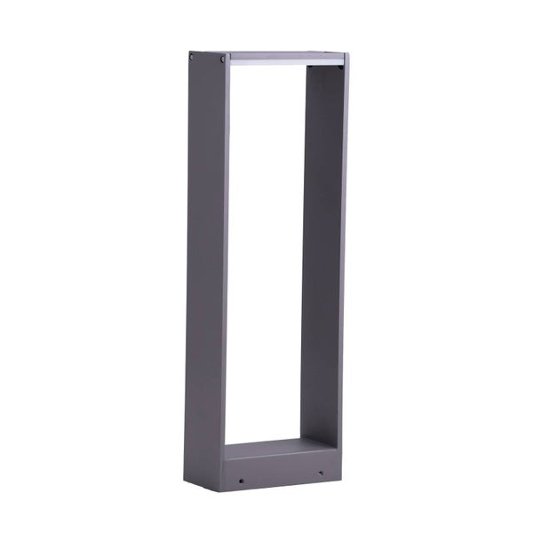 Lindby LED Außenleuchte Luitgard (spritzwassergeschützt (Modern) in Alu aus Aluminium (1 flammig,) - Wegeleuchte, Pollerleuchte Wegelampe Sockelleuchte