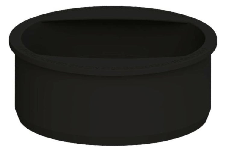 Lippendichtung für Abwasserrohre aus schwarzem Gummi