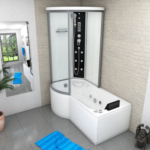 Whirlpool Wanne Duschkabine ws K55-R01-WP-EC 100x1