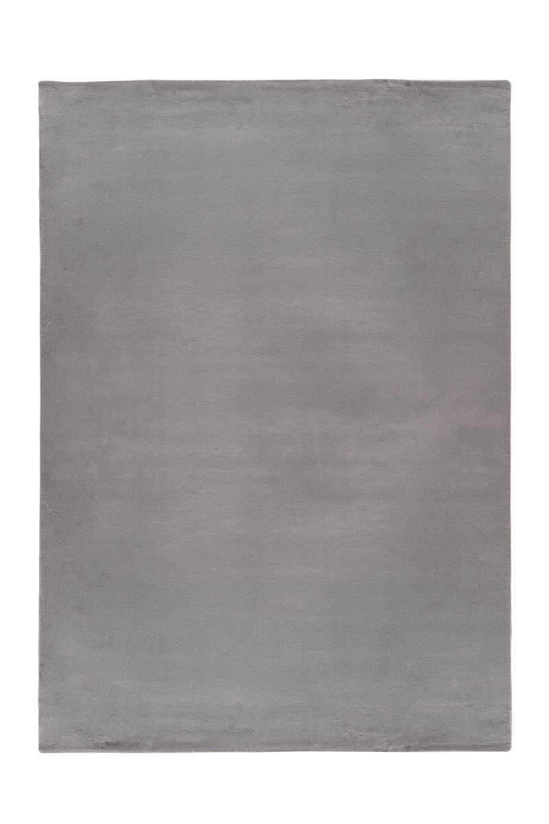 Kurzflor Teppich Plushique Grau Uni 120 x 180 cm
