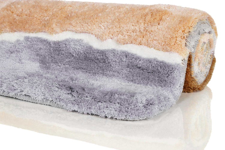 Badteppich Lachs Grau Braun Rio Marina Homie Living 80x150 cm