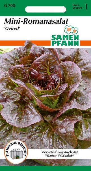 Mini-Romanasalat 'Ovired' Samenpackung