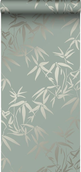 Origin Wallcoverings Tapete Bambusblätter Grün - 0,53 x 10,05 m - 347736