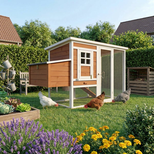 Wohnzimmer mit Stehlampe, Sofa und Dekoration