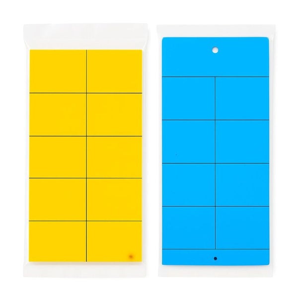 Gelbe und blaue Insektenleimfalle zur Schädlingsbekämpfung