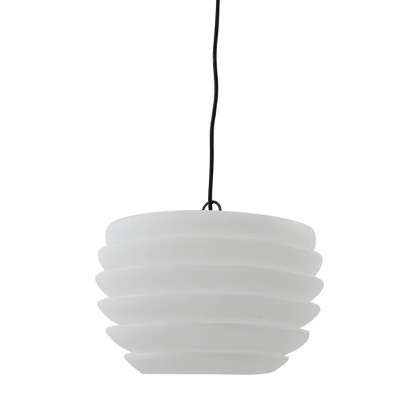 Lindby Außenleuchte Arona (Modern) in Weiß (1 flammig, E27) - Pendelleuchte außen