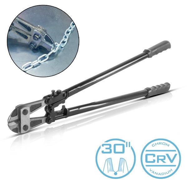 Bolzenschneider 30“ Chrom-Vanadium Profi-Bolzenschere, Stahlschneider