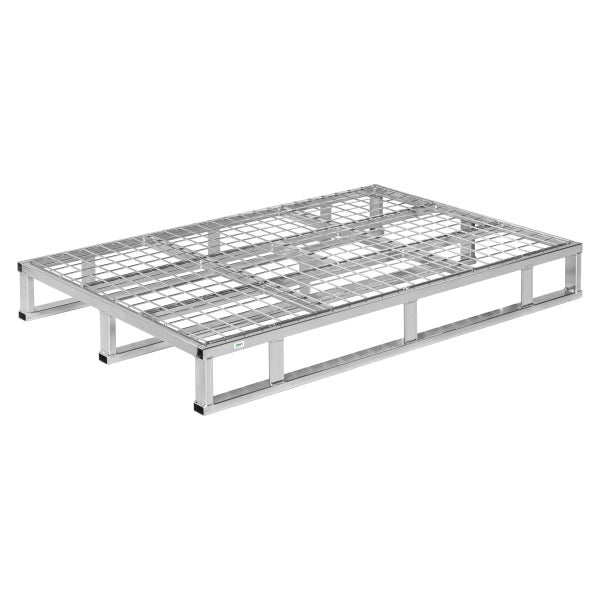 Metallpalette mit Gitterstruktur